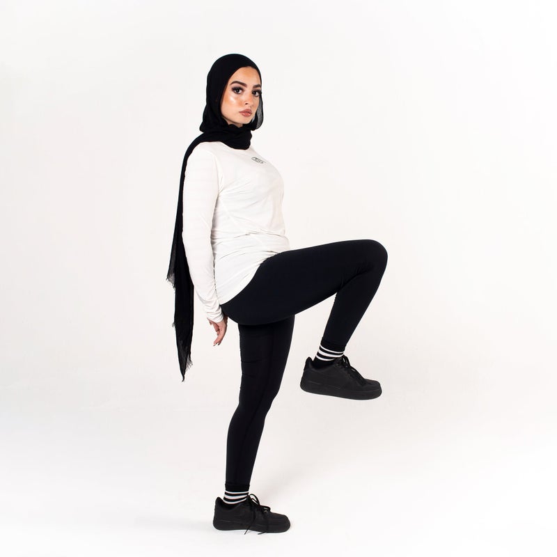 Beyond Women's Black Mide-Rise Leggings - Image 3
